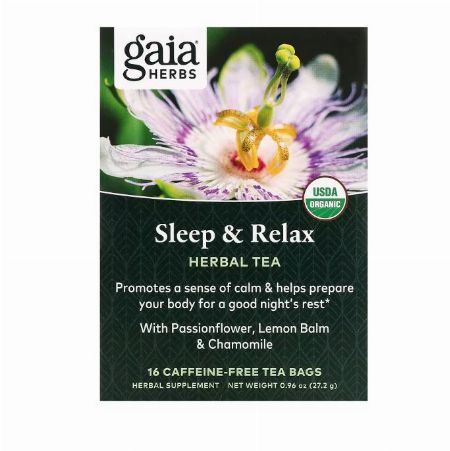 Gaia Herbs, Herbal Tea, Sleep & Relax, Caffeine-Free, 16 Tea Bags, 0.96 oz (27.2 g)6 oz (27.2 g) -- Nutrition & Food Supplement Metro Manila, Philippines