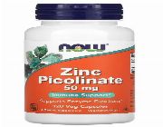 Now Foods, Zinc Picolinate, 50 mg, 120 Veg Capsules -- Nutrition & Food Supplement -- Muntinlupa, Philippines