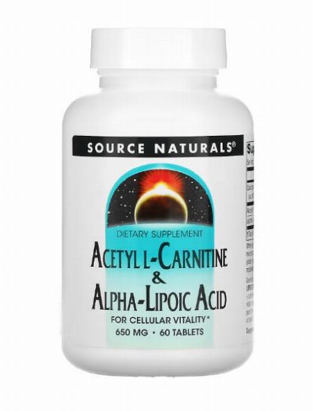 Source Naturals, Acetyl L-Carnitine & Alpha Lipoic Acid, 650 mg, 60 Tablets -- Nutrition & Food Supplement Metro Manila, Philippines