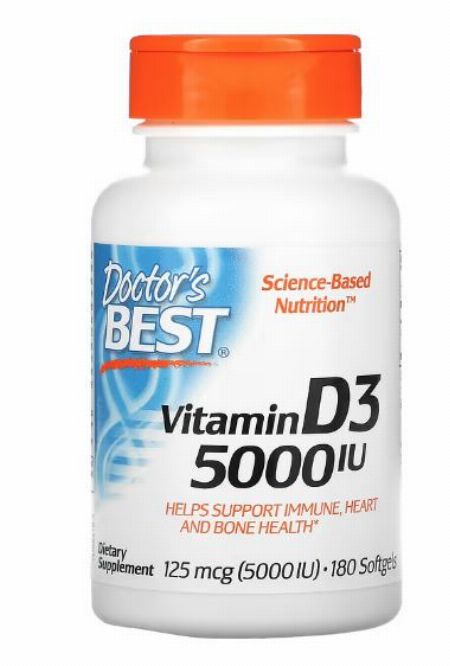 Doctors Best, Best Vitamin D3, 5000 IU, 180 Softgels -- Nutrition & Food Supplement Metro Manila, Philippines