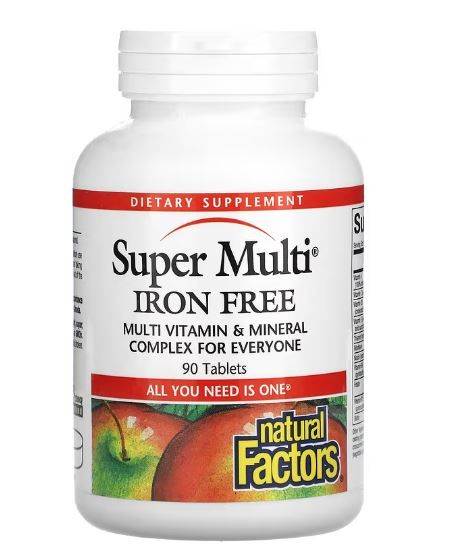 Natural Factors, Super Multi, Iron Free, 90 Tablets -- Nutrition & Food Supplement Metro Manila, Philippines