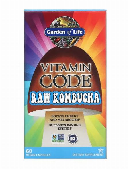 Garden of Life, Vitamin Code, RAW Kombucha, 60 Vegan Caps -- Nutrition & Food Supplement Metro Manila, Philippines