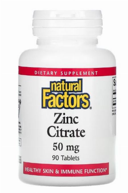 Natural Factors, Zinc Citrate, 50 mg, 90 Tablets -- Nutrition & Food Supplement Metro Manila, Philippines