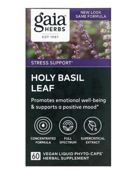 Gaia Herbs, Holy Basil Leaf, 60 Veggie Liquid Phyto-Caps -- Nutrition & Food Supplement Metro Manila, Philippines