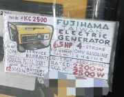 FUJIHAMA  TAIWAN KC2500 ELECTRIC ELECTRICAL generators GENERATOR 4stroke GASOLINE engine 6.5hp 2200w manual recoil starter.   With Built in 12vdc BATTERY CHARGER -- Everything Else -- Metro Manila, Philippines