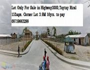 138sqm. Corner Lot 3.588M Titled Lot Only For Sale in Highway2000,Taytay -- Land -- Rizal, Philippines