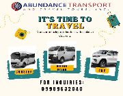 CALL OR MESSAGE 09989632040 OR email abundance.rental2015@gmail.com -- Vehicle Rentals -- Taguig, Philippines