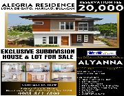 20K Reservation Alegria Residences House And Lot in Marilao Bulacan -- House & Lot -- Bulacan City, Philippines