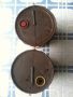 antique pair of 5 gallon mobil gas oil grease metal can pail drum bucket, mobil gas oil can drum, mobil bucket, mobil pegasus, -- Antiques -- San Juan, Philippines