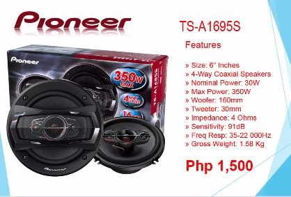 pioneer car stereo speakers, -- Car Audio -- Metro Manila, Philippines