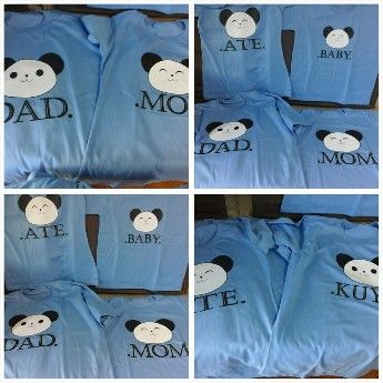 family shirts philippines, customized family shirt panda, couple shirts design, couple shirt philippines, -- Clothing Metro Manila, Philippines