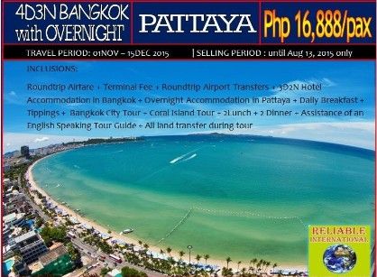 tour package from manila to bangkok