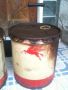 antique pair of 5 gallon mobil gas oil grease metal can pail drum bucket, mobil gas oil can drum, mobil bucket, mobil pegasus, -- Antiques -- San Juan, Philippines