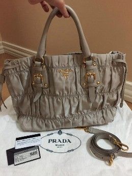 authentic prada tessuto gaufre pomice bn1788 two way bag, -- Bags & Wallets -- Metro Manila, Philippines