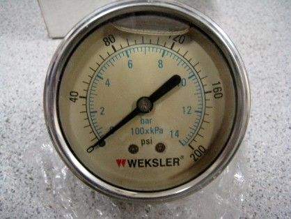 weksler gauge, liquid filled, 2 12 dial, 0 200 psi, -- Home Tools & Accessories -- Pasay, Philippines
