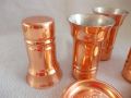 copper drinking glass with copper coaster, -- Food & Beverage -- Marikina, Philippines