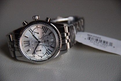 michael kors ladies lexington chronograph silver mk5555, -- Watches Metro Manila, Philippines
