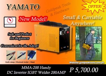 portable welder, yamato welding machine, arc welder, -- Home Tools & Accessories -- Metro Manila, Philippines